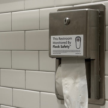 Restroom Monitored By Flock Sticker